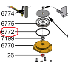 Кільце ущільнювальне нижнього поршня  Franke Spectra FM  50MM