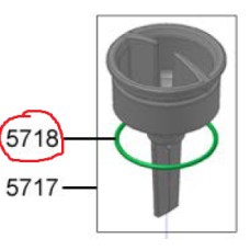 Кільце ущільнювальне Flow control valve Franke Evolution green