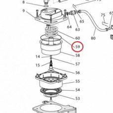 Ущільнювач кришки бойлера De'Longhi EC, ECO, BAR