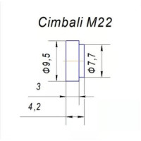 Ущільнювач у бойок клапана проф. Cimbali тощо (9,5*7,7) Viton
