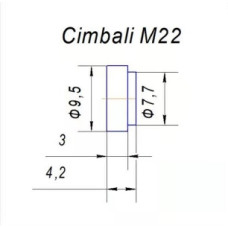 Ущільнювач у бойок клапана проф. Cimbali тощо (9,5*7,7) Viton